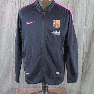 FC Barcelona Jacket (Retro) - 2016 Anthem Jacket - Men's Large